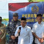 Wapres Resmikan Kampung Bahari Nusantara di Pulau Untung Jawa, Senin 15 Mei 2023 (Foto: Dialoguejakarta.com/Haresti)