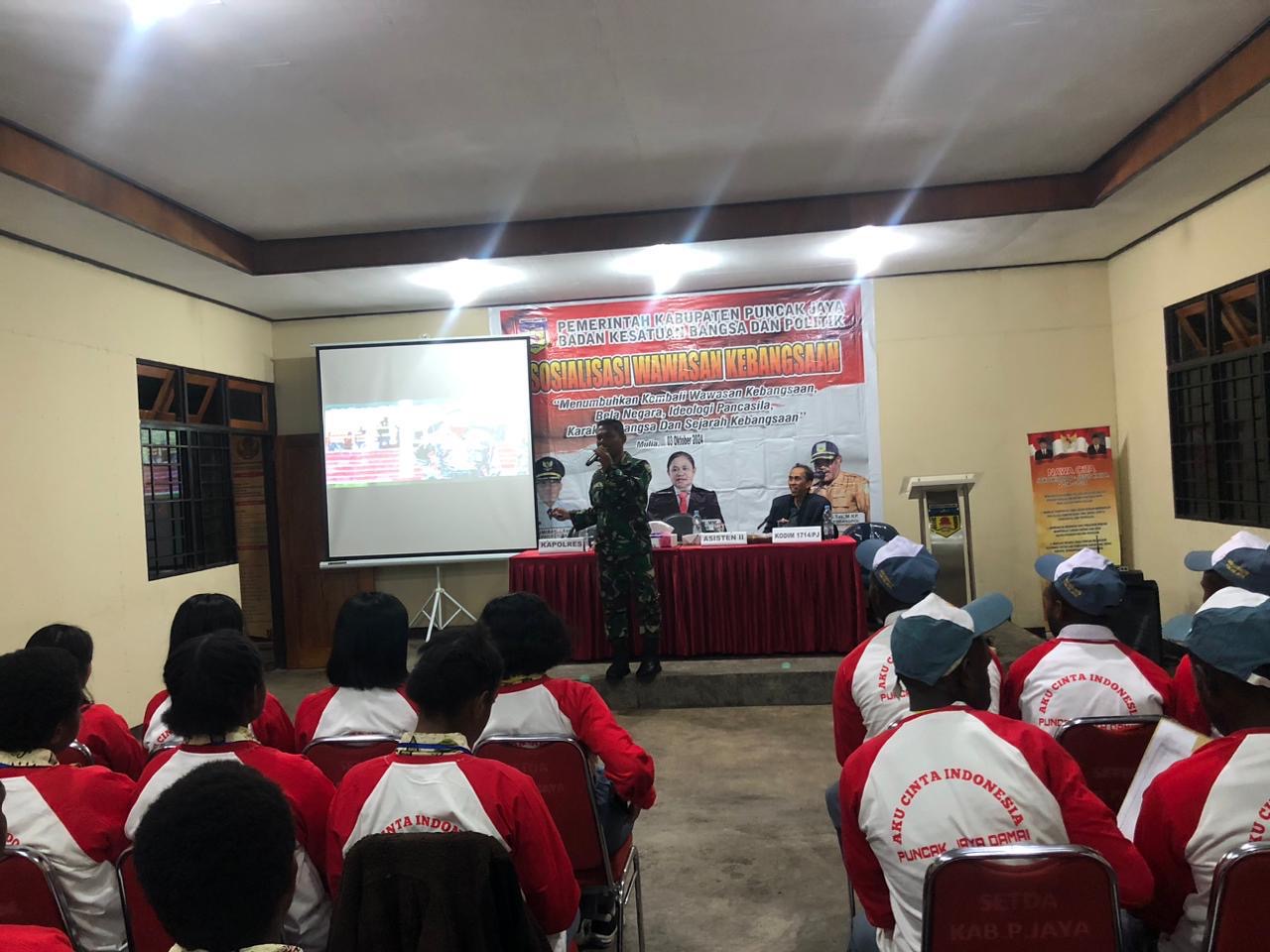 Wujudkan SDM Unggul, Koramil 1714-01/Mulia Ajarkan Materi Wawasan Kebangsaan