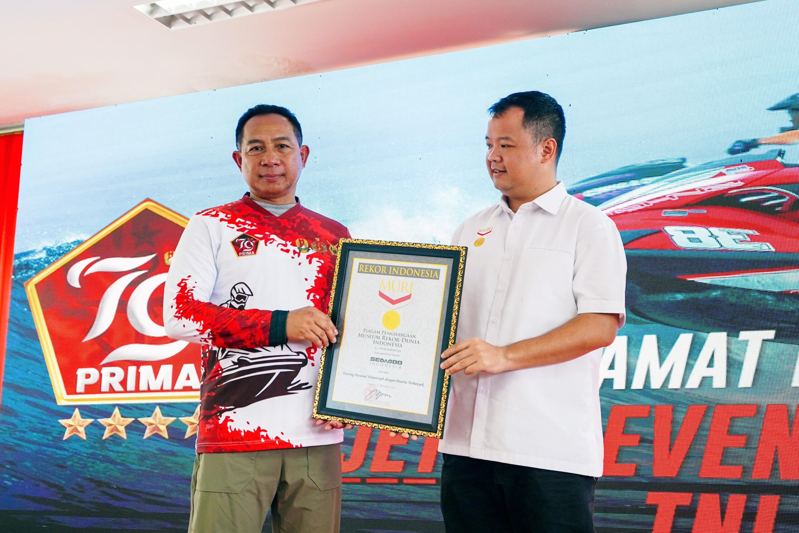 Cetak Rekor MURI, Panglima TNI Buka Kejuaraan Jetski Panglima TNI Cup 2024