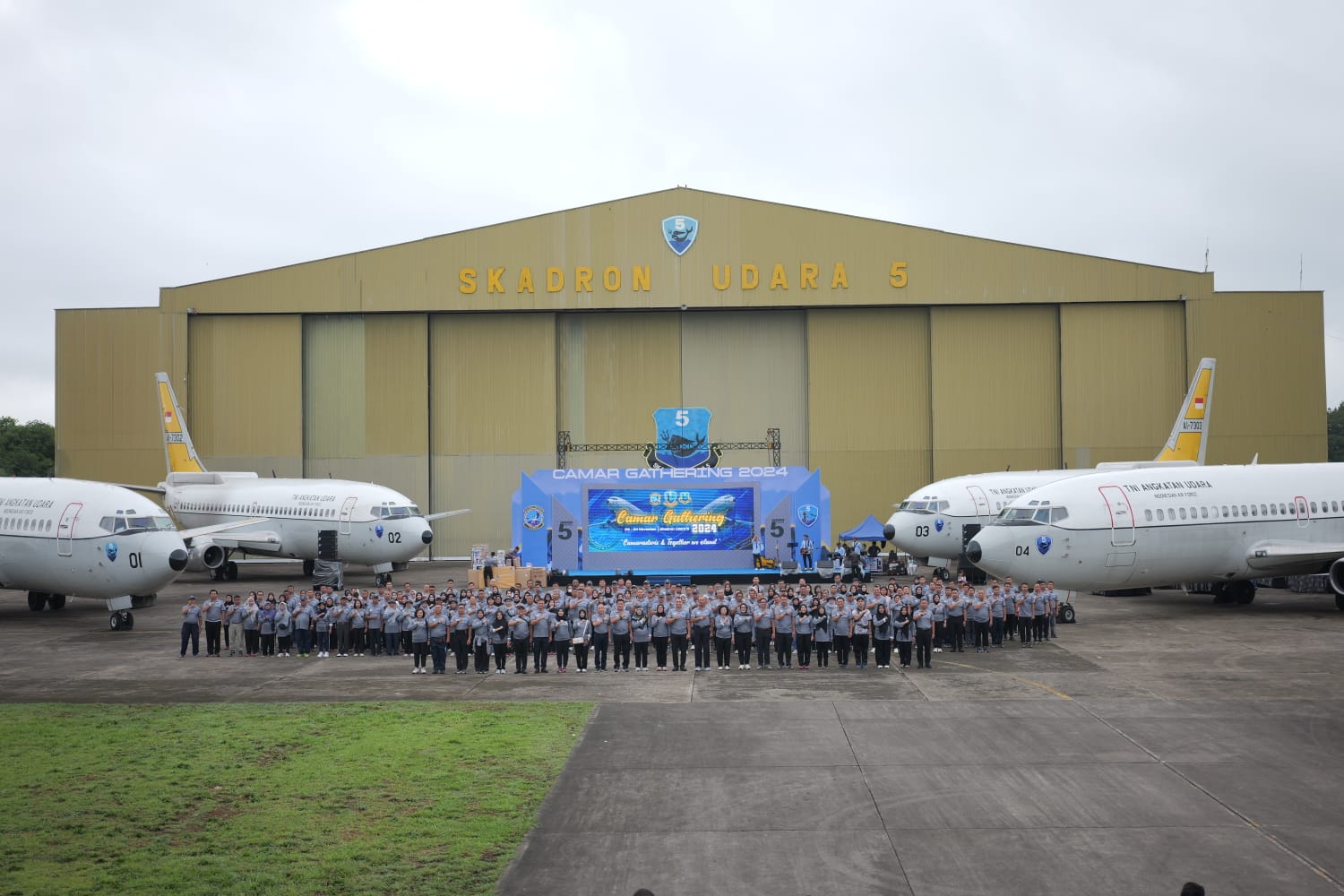 Danlanud Sultan Hasanuddin Hadiri Family Gathering Skadron Udara 5