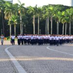 Wadan Komar Pimpin Prajurit Mako Kormar Olahraga Bersama di Monas