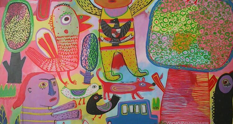 Merdeka di Alam Bebas, Acrylic on Canvar (2023) Karya Ekwan Marianto