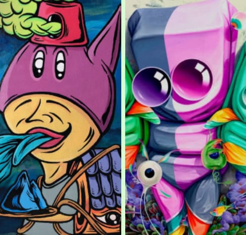 lukisan20 juni Karya lukis Firma Summa dan Agustan. Foto: Dialoguejakarta.com/R. Fadjri