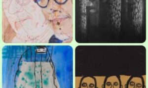 drawing Karya seni yang dipamerkan pada pameran bertajuk 'Drawing dan Kertas, Merayakan Kejujuran Garis' di ruang pamer Edsu House, Yogyakarta, 5 Juli - 3 Agustus 2025. Foto: Dialoguejakarta.com/R. Fadjri