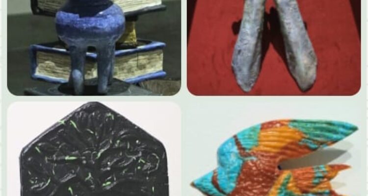 Karya tiga dimensi pada pameran bertajuk Meretas: Enkripsi. Foto: dialoguejakarta.com/R. Fadjri