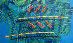 Di atas hutan, karya Tulus Warsito, 2025. Foto: dialoguejakarta.com/R. Fadjri Di atas hutan, karya Tulus Warsito, 2025. Foto: dialoguejakarta.com/R. Fadjri