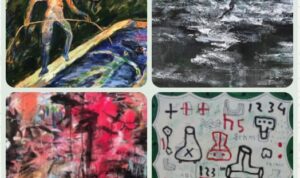 Sejumlah lukisan pada pameran lukisan empat perupa di Artotel Artspace, Yogyakarta, 26 September - 30 November 2025. Foto: dialoguejakarta.com/R. Fadjri Sejumlah lukisan pada pameran lukisan empat perupa di Artotel Artspace, Yogyakarta, 26 September - 30 November 2025. Foto: dialoguejakarta.com/R. Fadjri