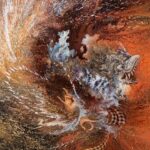 Karya lukis Dewa Made Mustika, Garudeya, 2025. Foto: dialoguejakarta.com/ Dokumentasi Dewa Made Mustika.