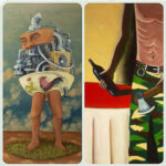 Karya lukis Rafli Bad dan Dani M. Foto: dokumentasi Indie Art House. Foto: dialoguejakarta.com/R. Fadjri