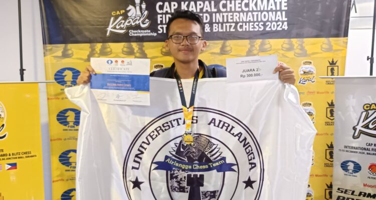Mahasiswa UNAIR, Raih Juara di Kompetisi Catur Internasional