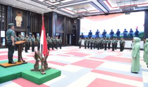Kasad Pimpin Kenaikan Pangkat 18 Pati TNI AD di Mabesad