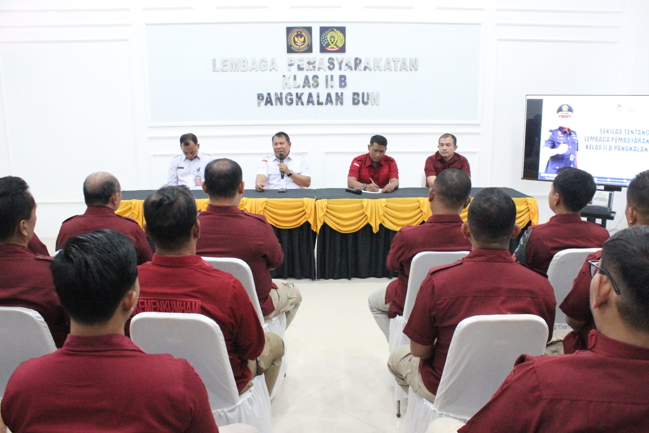 Jaga Integritas dan Profesionalisme, Kepala Kanwil PAS Kalteng Motivasi Jajaran Lapas Pangkalan Bun