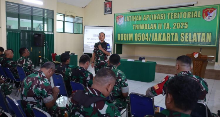 Kodim 0504/Jakarta Selatan Selenggarakan Latihan Aplikasi Teritorial