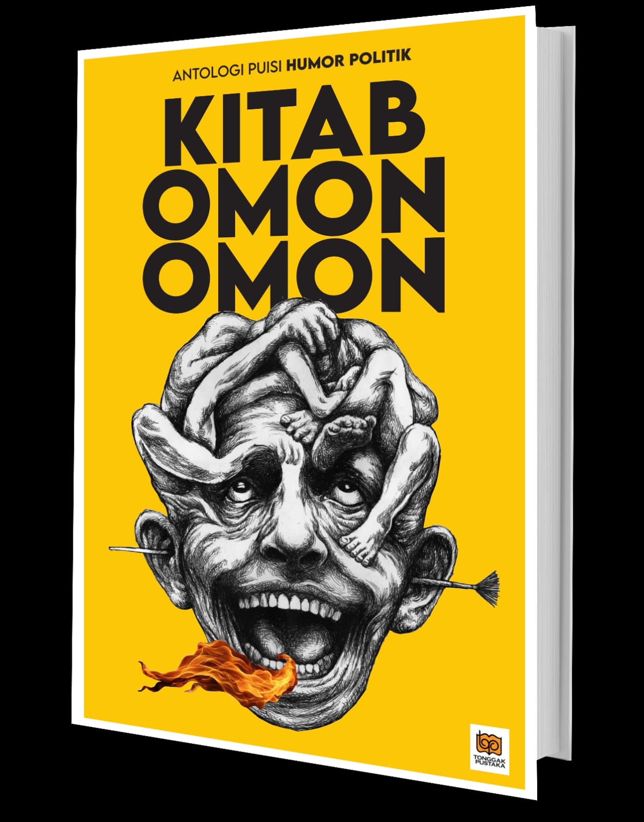 Sampul depan Kitab Omon Omon. Foto: dialoguejakarta.com/ dokumentasi Sastra Bulan Purnama.