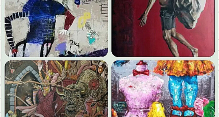 Karya lukis kelompok Pancer. Foto: dialoguejakarta.com/Dokumentasi kelompok Pancer